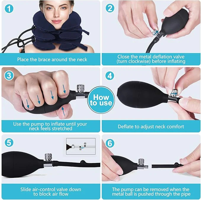 Neck Stretcher Relief جهاز تمديد الرقبة لتخفيف الألم