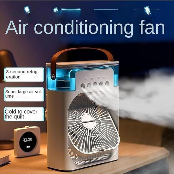 DLC - Cooling Fan With Ice  DLC - مروحة تبريد محمولة مع تبريد بالثلج