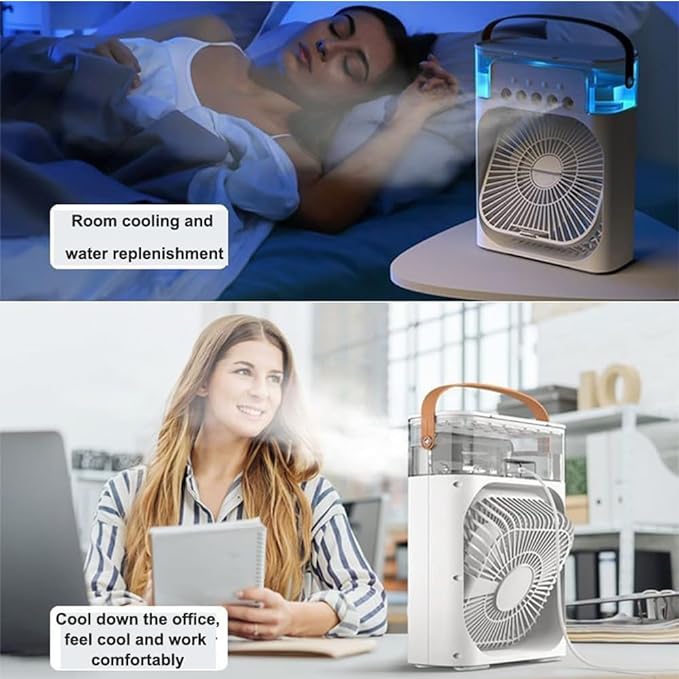 DLC - Cooling Fan With Ice  DLC - مروحة تبريد محمولة مع تبريد بالثلج