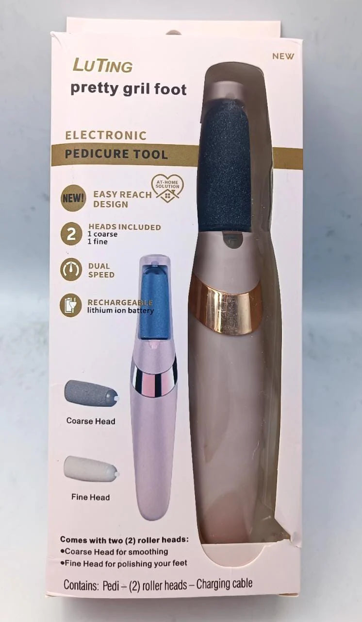 Electric Pedicure Foot File Callus Remover   مبرد قدم كهربائي لإزالة الجلد الميت والكالو