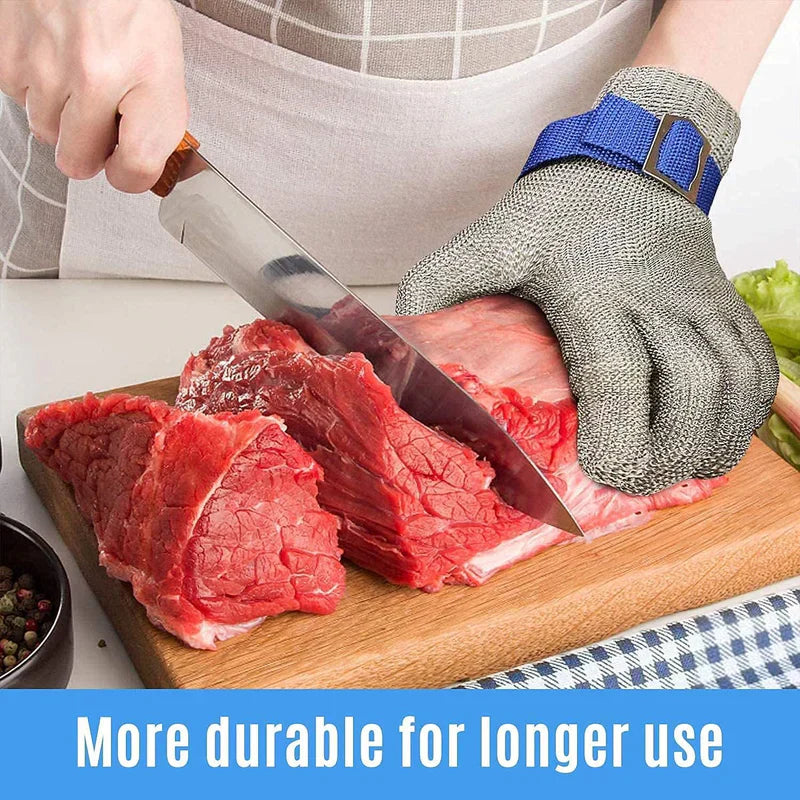 Stainless Steel Mesh Cut-Resistant Glove  قفاز شبكي من الفولاذ المقاوم للصدأ مقاوم للقطع