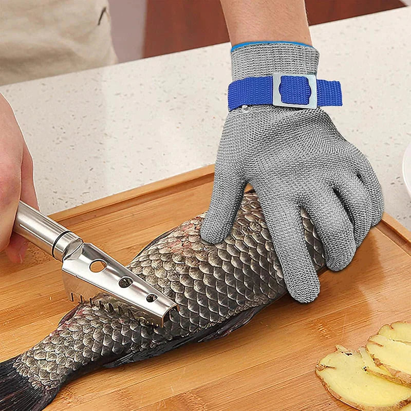 Stainless Steel Mesh Cut-Resistant Glove  قفاز شبكي من الفولاذ المقاوم للصدأ مقاوم للقطع