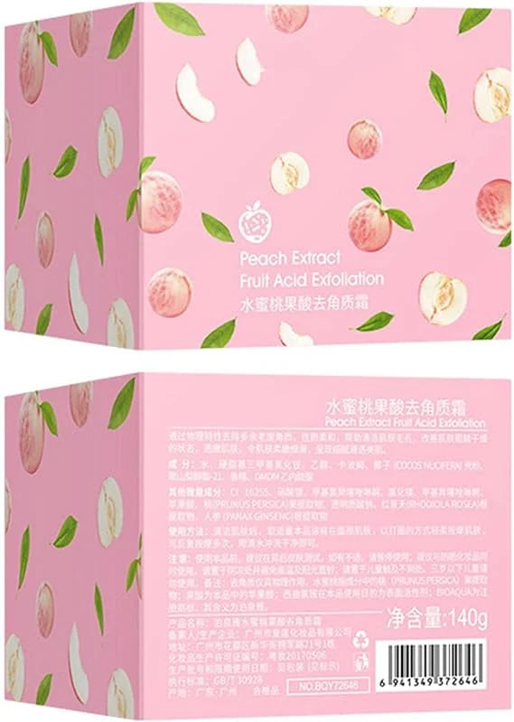 Peach Extract Fruit Acid Exfoliating Face Gel Cream   كريم جل لتقشير الوجه بخلاصة الخوخ وأحماض الفواكه