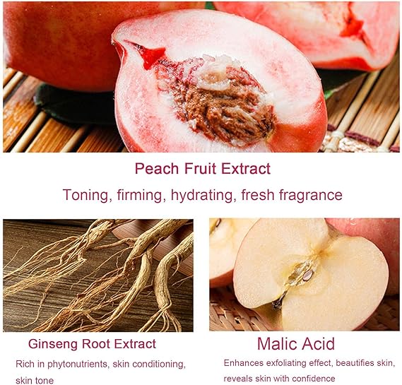 Peach Extract Fruit Acid Exfoliating Face Gel Cream   كريم جل لتقشير الوجه بخلاصة الخوخ وأحماض الفواكه