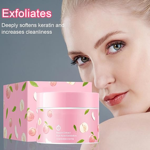 Peach Extract Fruit Acid Exfoliating Face Gel Cream   كريم جل لتقشير الوجه بخلاصة الخوخ وأحماض الفواكه