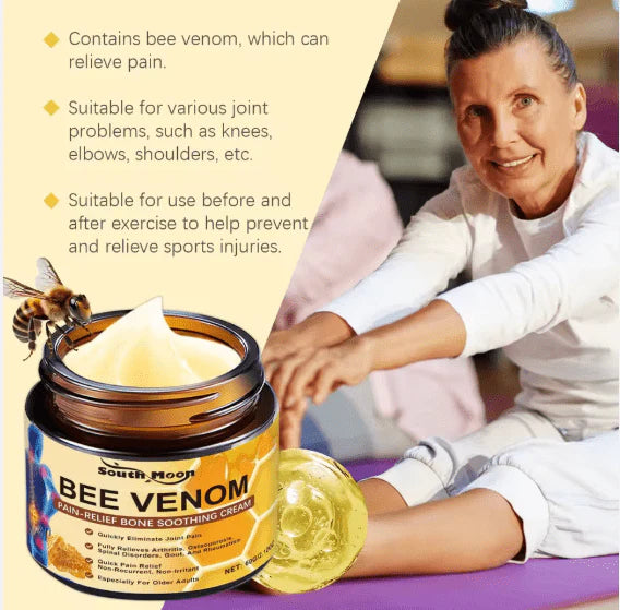 South Moon - Bee Venom Pain Relief Soothing Cream   ساوث مون - كريم سمّ النحل المهدئ لتخفيف الألم