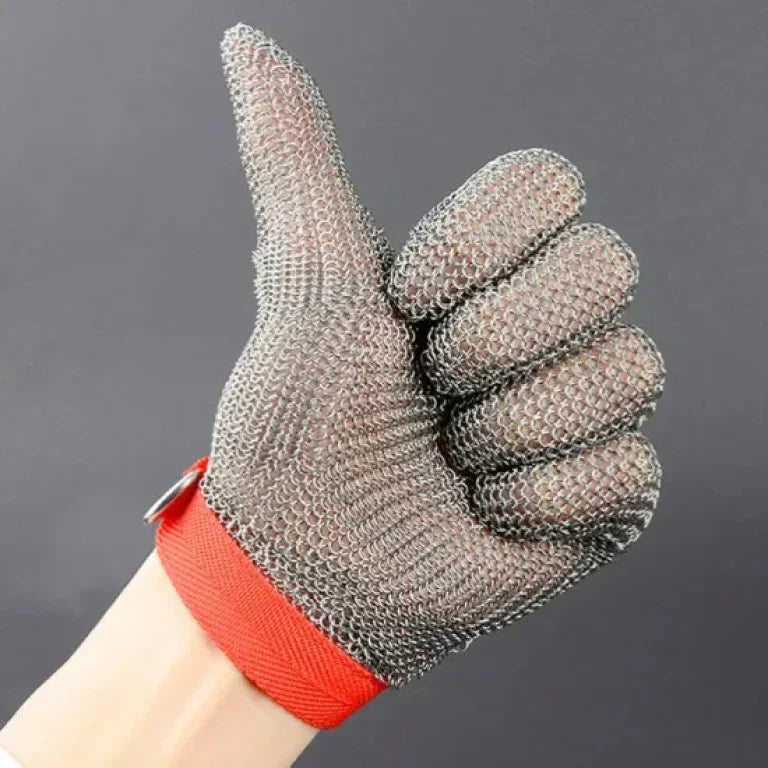 Stainless Steel Mesh Cut-Resistant Glove  قفاز شبكي من الفولاذ المقاوم للصدأ مقاوم للقطع