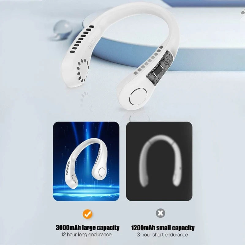 Vaneless Neck Hanging Fan  مروحة رقبة محمولة بدون شفرات